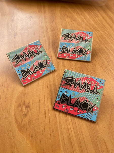 Small Black LP Enamel Pin